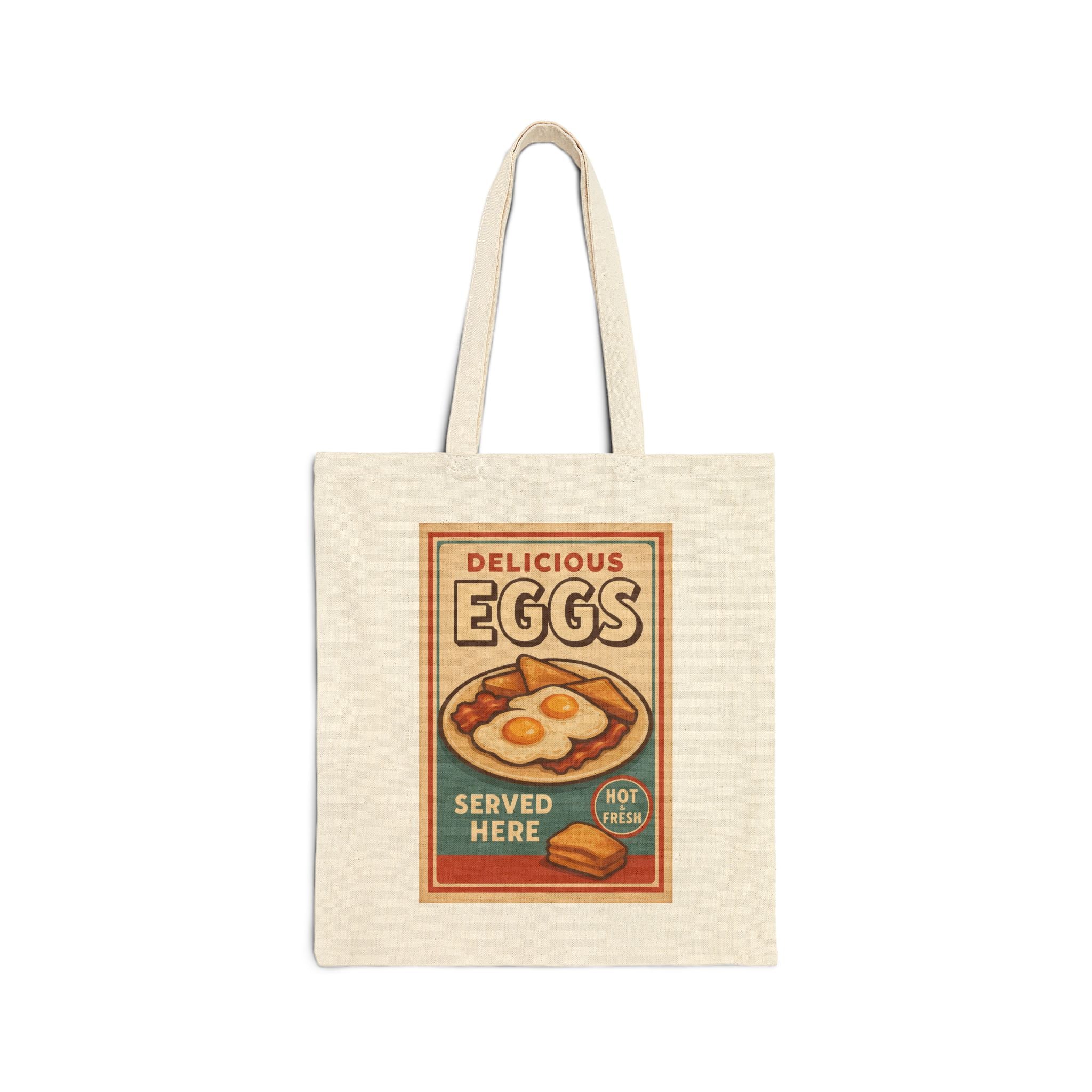 Tote Bag — Vintage "Delicious Eggs Served Here"